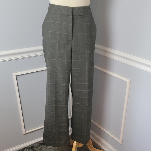 Talbots Pants - TALBOTS HERITAGE Glen Plaid Windowpane Straight Leg Office Business Dress Pants